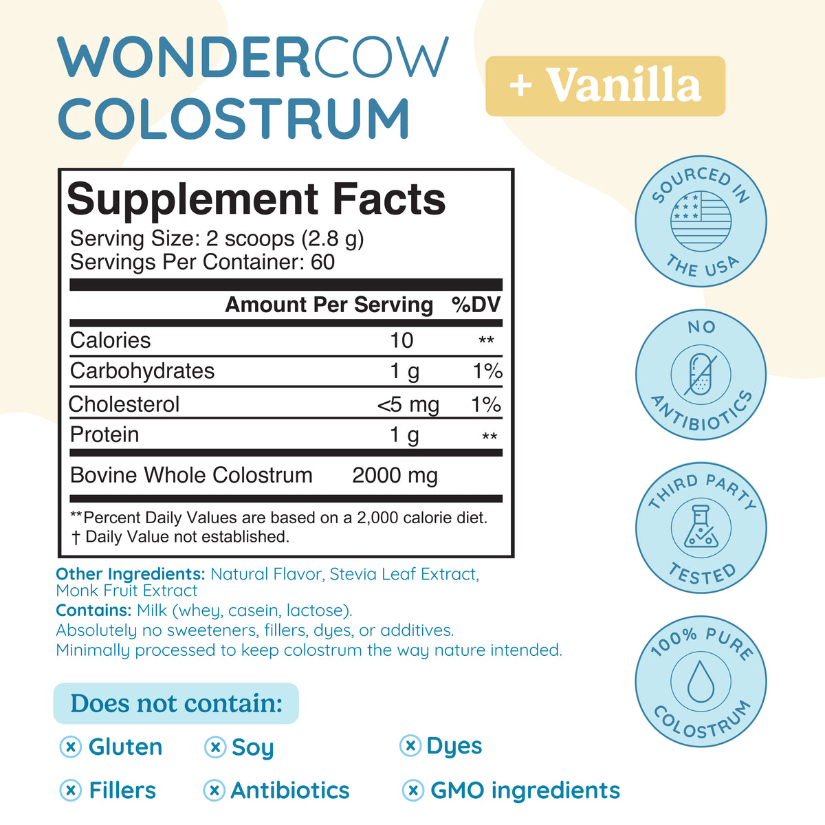 WonderCow Colostrum Powder